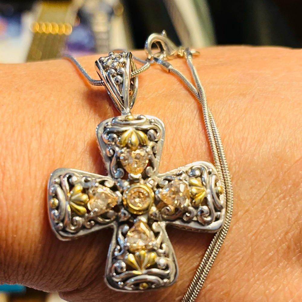 Cross necklace#500317